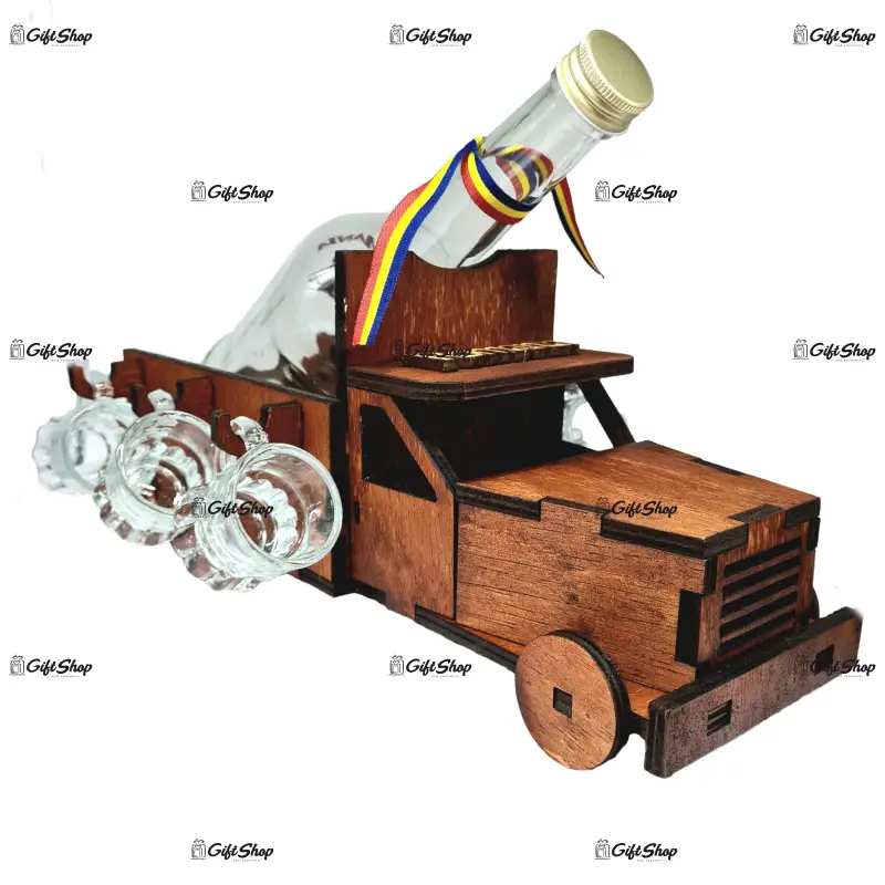 Camion nou suport, 6 pahare si sticla